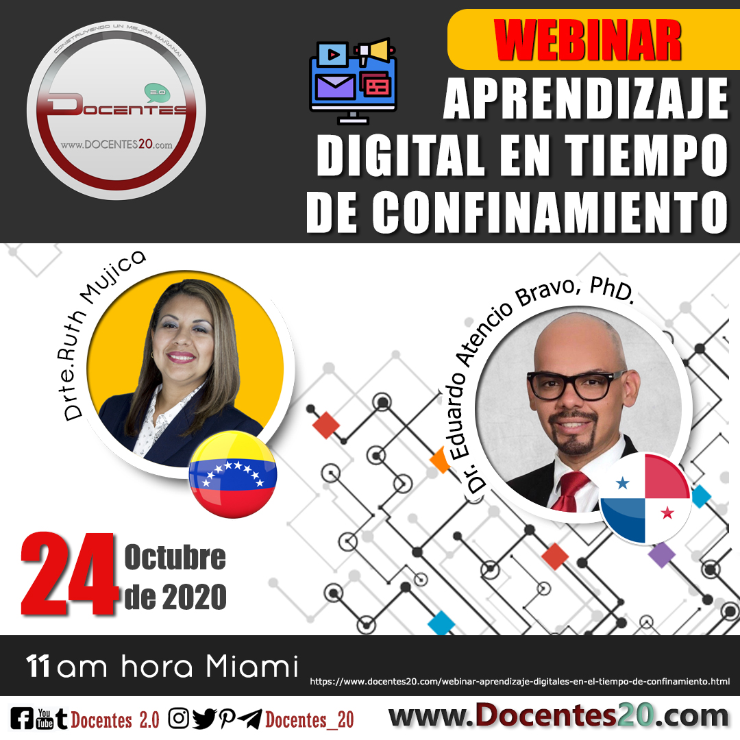 WEBINAR: "APRENDIZAJE DIGITAL EN TIEMPO DE CONFINAMIENTO"