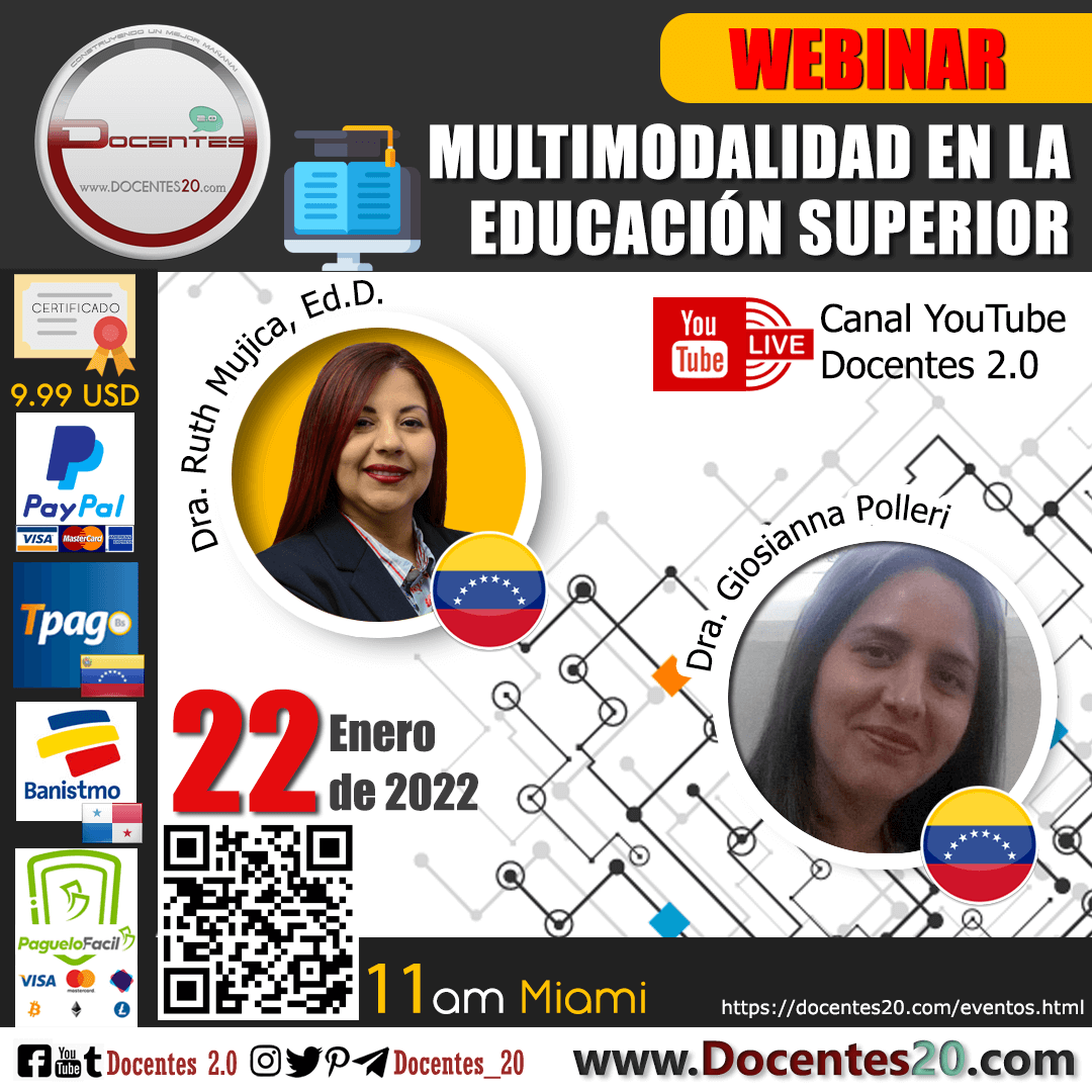 "WEBINAR: MULTIMODALIDAD EN LA EDUCACIÓN SUPERIOR"